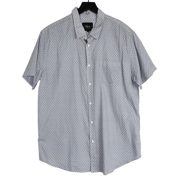 Rails Other - Rails Mens Carson Button Down Shirt Dot Armour Ink Blue Lyocell Blend - L